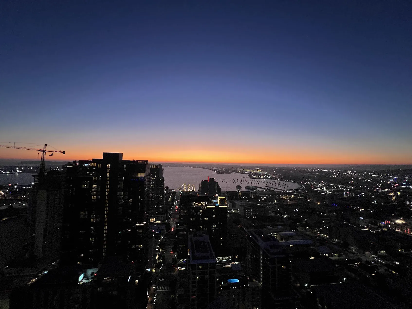 Downtown San Diego at dusk